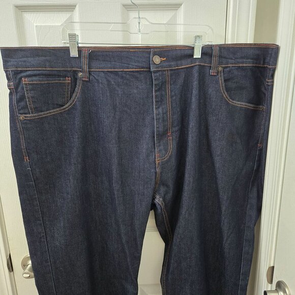 Rocawear Jeans Mens Classic Fit 48x34 Dark‎ Wash Embroidered Street wear Hiphop - Picture 4 of 5